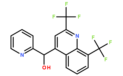 alpha-2-吡啶基-2,8-二(三氟甲基)-4-喹啉甲醇