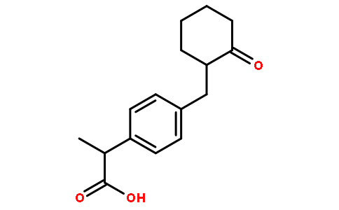 2-(4-((2-氧代环己基)甲基)苯基)丙酸