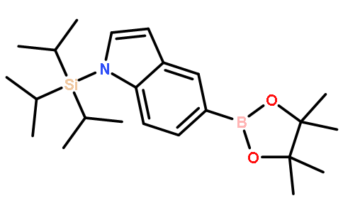 5-(4,4,5,5-四甲基-1,3,2-二氧硼戊环-2-基)-1-(三异丙硅基)-1H-吲哚