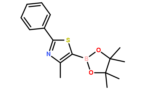 4-甲基-2-苯基-5-(4,4,5,5-四甲基-1,3,2-二氧硼烷)-1,3-噻唑