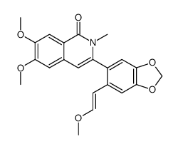 (E/Z)-6,7-dimethoxy-3-[6-(2-methoxyvinyl)benzo[1,3]dioxol-5-yl]-2-methyl-2H-isoquinolin-1-one