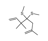 2,5,5-trimethyl-4,4-bis-methylsulfanyl-hepta-1,6-diene