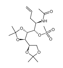 (1S,2R)-2-acetamido-1-((4R,4'R,5S)-2,2,2',2'-tetramethyl-[4,4'-bi(1,3-dioxolan)]-5-yl)pent-4-en-1-yl methanesulfonate