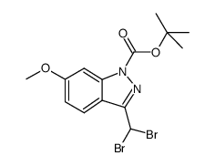 tert-butyl 3-(dibromomethyl)-6-methoxy-1H-indazole-1-carboxylate