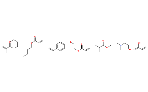 2-甲基-2-丙烯酸丁酯與2-丙烯酸丁酯,苯乙烯,2-丙烯酸(2-羥乙)酯,2