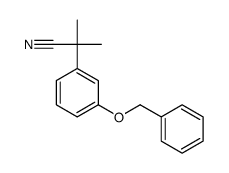 2-methyl-2-(3-phenylmethoxyphenyl)propanenitrile