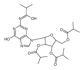[(2R,3S,5R)-5-[2-(2-methylpropanoylamino)-6-oxo-3H-purin-9-yl]-3,4-bis(2-methylpropanoyloxy)oxolan-2-yl]methyl 2-methylpropanoate