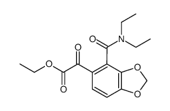 ethyl 5,6-methylenedioxy-2-(N,N-diethylcarbamoyl)benzoylformate