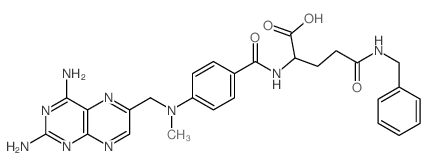 5-(benzylamino)-2-[[4-[(2,4-diaminopteridin-6-yl)methyl-methylamino]benzoyl]amino]-5-oxopentanoic acid