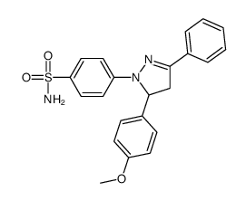 4-(5-(4-甲氧基苯基)-3-苯基-4,5-二氢-1H-吡唑-1-基)苯磺酰胺