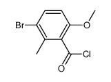 5-bromo-2-methoxy-6-methyl-benzoic acid chloride