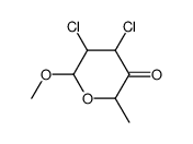 2-methoxy-3,4-dichloro-6-methyl tetrahydropyran-5-one