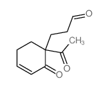 3-(1-acetyl-2-oxocyclohex-3-en-1-yl)propanal