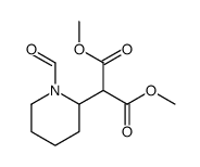 dimethyl 2-(1-formylpiperidin-2-yl)propanedioate