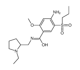 4-amino-N-[(1-ethylpyrrolidin-2-yl)methyl]-2-methoxy-5-propylsulfonylbenzamide