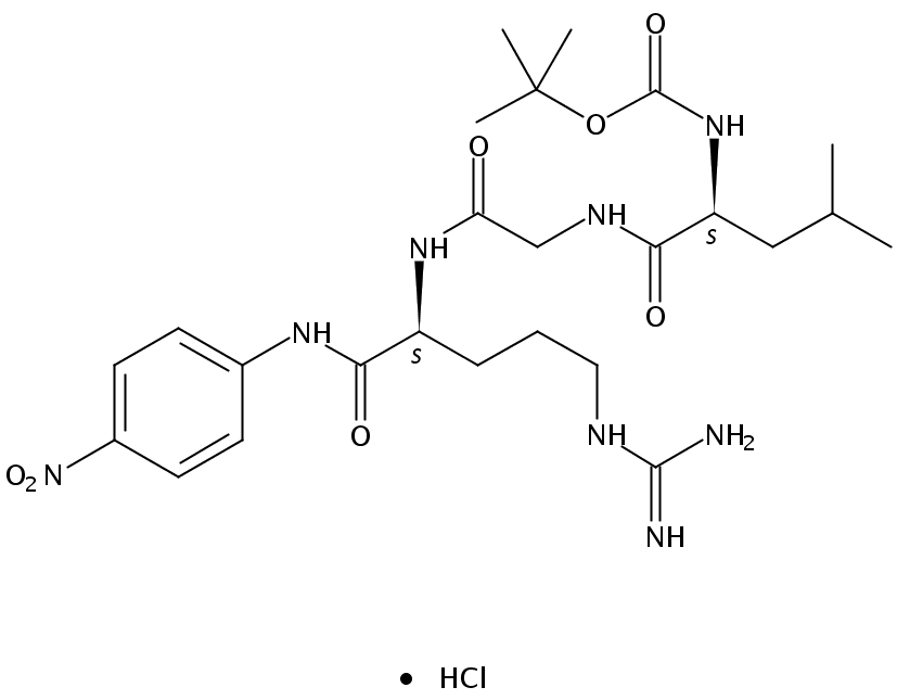 N-叔丁氧羰酰-L-白氨酸酰甘氨酰-L-精氨酸对硝基苯酰胺盐酸盐