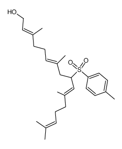 (2E,6E,10E)-3,7,11,15-tetramethyl-9-p-tolylsulphonylhexadeca-2,6,10,14-tetraen-1-ol