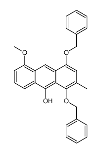 1,4-bis(benzyloxy)-5-methoxy-2-methylanthracen-9-ol