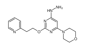 4-{6-Hydrazino-2-[2-(2-pyridinyl)ethoxy]-4-pyrimidinyl}morpholine