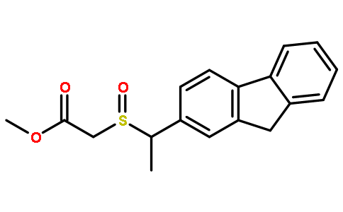 methyl 2-[1-(9H-fluoren-2-yl)ethylsulfinyl]acetate