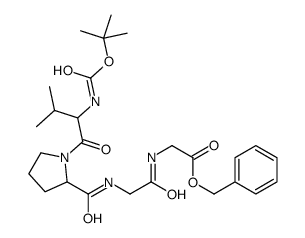benzyl 2-[[2-[[1-[3-methyl-2-[(2-methylpropan-2-yl)oxycarbonylamino]butanoyl]pyrrolidine-2-carbonyl]amino]acetyl]amino]acetate