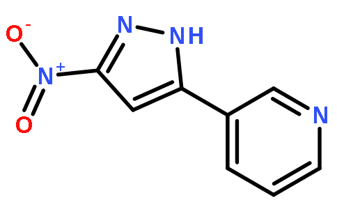 Pyrazole, 3-nitro-5-(3-pyridyl)-