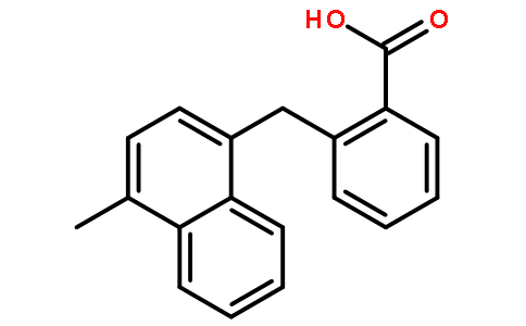 2-[(4-甲基萘-1-基)甲基]苯甲酸