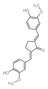 2,5-bis[(4-hydroxy-3-methoxyphenyl)methylidene]cyclopentan-1-one