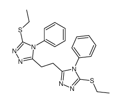 3-ethylsulfanyl-5-[2-(5-ethylsulfanyl-4-phenyl-1,2,4-triazol-3-yl)ethyl]-4-phenyl-1,2,4-triazole