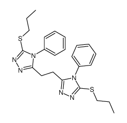 4-phenyl-3-[2-(4-phenyl-5-propylsulfanyl-1,2,4-triazol-3-yl)ethyl]-5-propylsulfanyl-1,2,4-triazole