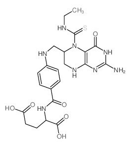 2-[[4-[[2-amino-5-(ethylcarbamothioyl)-4-oxo-1,6,7,8-tetrahydropteridin-6-yl]methylamino]benzoyl]amino]pentanedioic acid