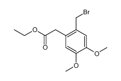 ethyl 2-(bromomethyl)-4,5-dimethoxyphenylacetate