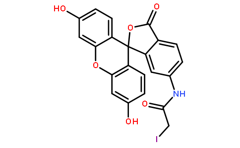 6-(Iodoacetamido)fluorescein suitable for fluorescence,