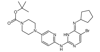 4-[6-[[5-溴-4-(环戊基氨基)-2-嘧啶]氨基]-3-吡啶]-1-哌嗪羧酸 1,1-二甲基乙酯
