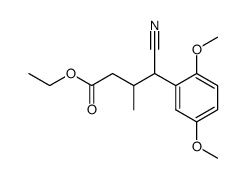 Ethyl 3-methyl-4-cyano-4-(2,5-dimethoxyphenyl)butyrate