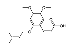 Z-4,5-dimethoxy-2-prenyloxycinnamic acid