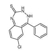 7-chloro-5-phenyl-3,4-dihydro-1,3,4-benzotriazepine-2-thione