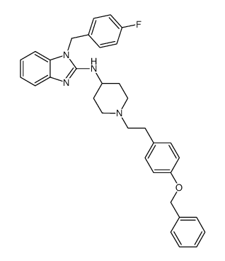 1-[(4-fluorophenyl)methyl]-N-[1-[2-[4-(phenylmethoxy)phenyl]ethyl]-4-piperidinyl]-1H-benzimidazol-2-amine
