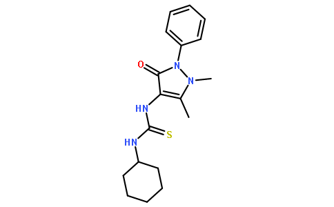 1-环己基-3-(1,5-二甲基-3-氧代-2-苯基吡唑-4-基)硫脲