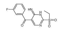 (4-amino-2-ethylsulfonylpyrimidin-5-yl)-(3-fluorophenyl)methanone