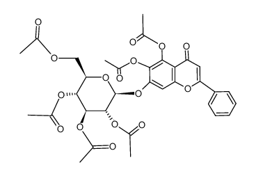 5,6-Diacetoxy-7-hydroxyflavon-7-O-(2,3,4,6-tetra-O-acetyl-β-D-glucopyranosid)