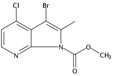 Methyl 3-bromo-4-chloro-2-methyl-1H-pyrrolo[2,3-b]pyridine-1-carb oxylate