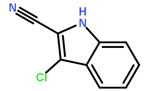 3-氯-1H-吲哚-2-甲腈