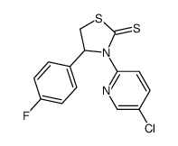 3-(5-chloropyrid-2-yl)-4-(4-fluorophenyl)-thiazolidine-2-thione
