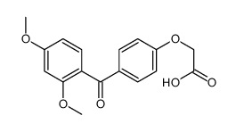 2-[4-(2,4-dimethoxybenzoyl)phenoxy]acetic acid