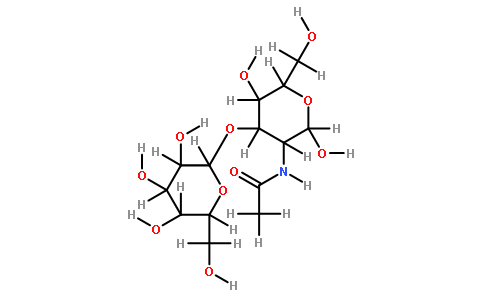 N-((3R,4R,5S,6R)-2,5-dihydroxy-6-(hydroxymethyl)-4-(((2R,3R,4S,5R,6R)-3,4,5-trihydroxy-6-(hydroxymethyl)tetrahydro-2H-pyran-2-yl)oxy)tetrahydro-2H-pyran-3-yl)acetamide
