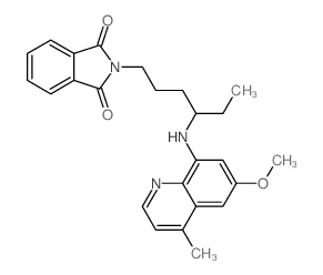 2-[4-[(6-methoxy-4-methylquinolin-8-yl)amino]hexyl]isoindole-1,3-dione