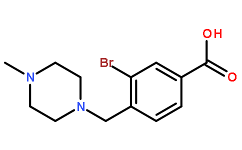 3-溴-4-((4-甲基哌嗪-1-基)甲基)苯甲酸