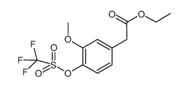 ethyl (3-methoxy-4-{[(trifluoromethyl)sulfonyl]oxy}phenyl)acetate