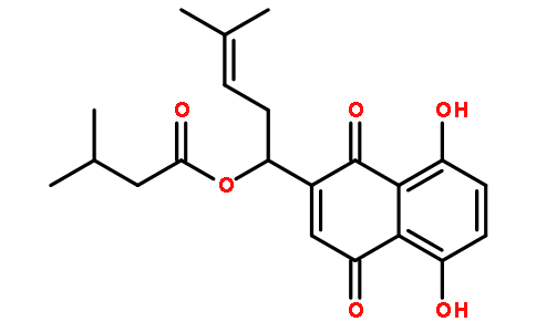 异戊酰紫草素